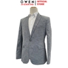 Áo Demi - Blazer Owen BLS256125 màu xám đậm dáng ôm slim fit 2 cúc tà xẻ hai bên chất liệu polyester PU