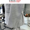 Áo Demi - Blazer Owen BLS256124 màu xám dáng ôm slim fit 2 cúc tà xẻ hai bên chất liệu polyester