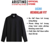 Áo Halfzip Nam Aristino AHZ005BH0 Regular Fit – Đen 18 / Xám 12