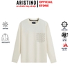 Áo Nỉ Sweatshirt Nam Aristino ASW002BH0 – Trắng Regular Fit