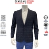 Áo Demi - Blazer Owen BL231703 kẻ caro lớn xám đậm dáng slim fit Chất Liệu Polyester