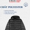 Áo Khoác Jacket Owen JK231608 màu đen trơn dáng regular fit có mũ có thể tháo rời áo lông vũ chất liệu Polyester
