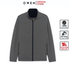 Áo khoác Jacket Owen JK256171 màu xanh tím than dáng regular fit, cổ cao 3 phân, khóa kéo, tay và gấu bo chun chất liệu Nylon Spandex