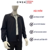 Áo khoác Jacket Owen JK256171 màu xanh tím than dáng regular fit, cổ cao 3 phân, khóa kéo, tay và gấu bo chun chất liệu Nylon Spandex