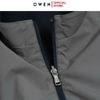Áo khoác Jacket Owen JK256171 màu xanh tím than dáng regular fit, cổ cao 3 phân, khóa kéo, tay và gấu bo chun chất liệu Nylon Spandex