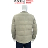 Áo khoác Jacket Owen JK256176 màu be dáng suông regular fit chất liệu polyester