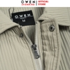 Áo khoác Jacket Owen JK256176 màu be dáng suông regular fit chất liệu polyester