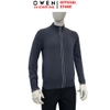 Áo len nam Owen ALK256001 Áo khoác len màu xám đậm dáng suông regular fit chất liệu len acrylic cotton