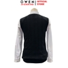 Áo len nam Owen ALG256006 màu đen áo gile cổ tim dáng suông regular fit chất liệu len acrylic cotton