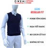 Áo Gile len nam Owen ALG256272 màu xanh tím than trơn áo gile cổ tim dáng suông regular fit