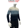 Áo len nam Owen ALC256038 màu xanh dáng ôm slim fit cổ tròn chất liệu len acrylic polyester
