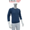 Áo Len Nam Owen ALC256020 màu xanh tím than dáng suông regular fit cổ tròn chất liệu Acrylic