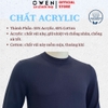 Áo Len Nam Owen ALC266516_NA Xanh Tím Than Regular Fit chất liệu len acrylic cotton
