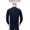 Áo len nam Owen ALD266505_NA màu xanh tím than dáng suông regular fit chất liệu len acrylic cotton