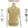 Áo len nam Owen ALG256007 Áo Gile len màu be dáng suông regular fit cổ tim chữ V chất liệu len acrylic cotton