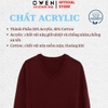 Áo Len Nam Owen ALC256009 màu đỏ dáng ôm slim fit cổ tim chữ V chất liệu Acrylic