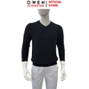 Áo Len Nam Owen ALC256233 màu đen dáng ôm slim fit cổ tròn chất liệu Rayon