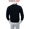 Áo Len Nam Owen ALC256233 màu đen dáng ôm slim fit cổ tròn chất liệu Rayon