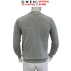 Áo Len Nam Owen ALD256005 màu xám nhạt áo khoác len dáng suông regular fit cổ tim chữ V chất liệu Acrylic