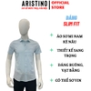 Áo Sơ Mi Nam Ngắn Tay Aristino ASS077FAH2 Xanh In