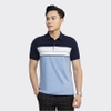 Áo Thun Polo Nam Cổ Bẻ Aristino APS124S3 màu Xanh tím than 29 kẻ Jacquard