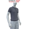 Áo Polo len ngắn tay Owen ALP251306N màu xám đậm dáng suông regular fit chất liệu Rayon
