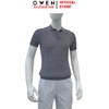 Áo Polo len ngắn tay Owen ALP251306N màu xám đậm dáng suông regular fit chất liệu Rayon