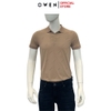 Áo Thun polo Nam Tay Ngắn Có Cổ Owen APV257013 màu be đậm dáng suông body fit tà xẻ hai bên chất liệu nylon spandex