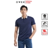 Áo Thun polo Nam Tay Ngắn Có Cổ Owen APT231406 màu xanh navy dáng body fit vải cotton