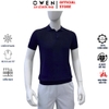Áo Polo len ngắn tay Owen ALP251291N màu xanh tím than dáng suông regular fit chất liệu Rayon