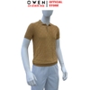 Áo Polo len ngắn tay Owen ALP251290N màu nâu nhạt dáng suông regular fit chất liệu Rayon