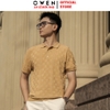 Áo Polo len ngắn tay Owen ALP251290N màu nâu nhạt dáng suông regular fit chất liệu Rayon