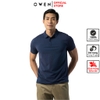 Áo Thun polo Nam Tay Ngắn Có Cổ Owen APV231358 màu navy melange dáng body fit vải cotton