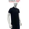 Áo thun polo Nam Tay Ngắn Có Cổ Owen APV253650 màu đen dáng body fit tà bằng chất liệu Nylon