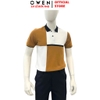 Áo Thun polo Nam Tay Ngắn Có Cổ Owen APV262006 màu nâu dáng suông body fit xẻ tà chất liệu cotton