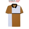 Áo Thun polo Nam Tay Ngắn Có Cổ Owen APV262006 màu nâu dáng suông body fit xẻ tà chất liệu cotton