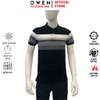 Áo Thun polo Nam Tay Ngắn Có Cổ Owen APV262018 màu đen dáng suông body fit xẻ tà chất liệu cotton