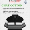 Áo Thun polo Nam Tay Ngắn Có Cổ Owen APV262018 màu đen dáng suông body fit xẻ tà chất liệu cotton