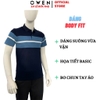 Áo thun polo Nam Tay Ngắn Có Cổ Owen APV262024 màu xanh tím than dáng body fit tà bằng xẻ tà chất liệu cotton polyester spandex