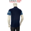 Áo thun polo Nam Tay Ngắn Có Cổ Owen APV262024 màu xanh tím than dáng body fit tà bằng xẻ tà chất liệu cotton polyester spandex