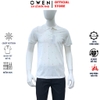 Áo Thun polo Nam Tay Ngắn Có Cổ Owen APV262037 màu trắng dáng suông body fit xẻ tà chất liệu cotton spandex