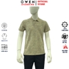 Áo thun polo Nam Tay Ngắn Có Cổ Owen APV262038 màu rêu dáng body fit tà bằng xẻ tà chất liệu cotton polyester spandex