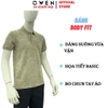 Áo thun polo Nam Tay Ngắn Có Cổ Owen APV262038 màu rêu dáng body fit tà bằng xẻ tà chất liệu cotton polyester spandex