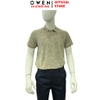 Áo thun polo Nam Tay Ngắn Có Cổ Owen APV262038 màu rêu dáng body fit tà bằng xẻ tà chất liệu cotton polyester spandex