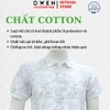 Áo thun polo Nam Tay Ngắn Có Cổ Owen APV262039 màu trắng dáng body fit tà bằng xẻ tà chất liệu cotton polyester spandex
