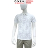 Áo thun polo Nam Tay Ngắn Có Cổ Owen APV262039 màu trắng dáng body fit tà bằng xẻ tà chất liệu cotton polyester spandex