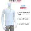 Áo thun polo Nam Tay Ngắn Có Cổ Owen APV262042 màu trắng dáng body fit tà bằng xẻ tà chất liệu nylon spandex