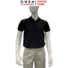 Áo thun polo Nam Tay Ngắn Có Cổ Owen APV262045 màu đen chất liệu nylon spandex