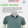 Áo thun polo Nam Tay Ngắn Có Cổ Owen APV262046 màu xanh dáng body fit tà bằng xẻ tà chất liệu nylon spandex