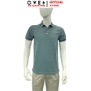 Áo thun polo Nam Tay Ngắn Có Cổ Owen APV262046 màu xanh dáng body fit tà bằng xẻ tà chất liệu nylon spandex